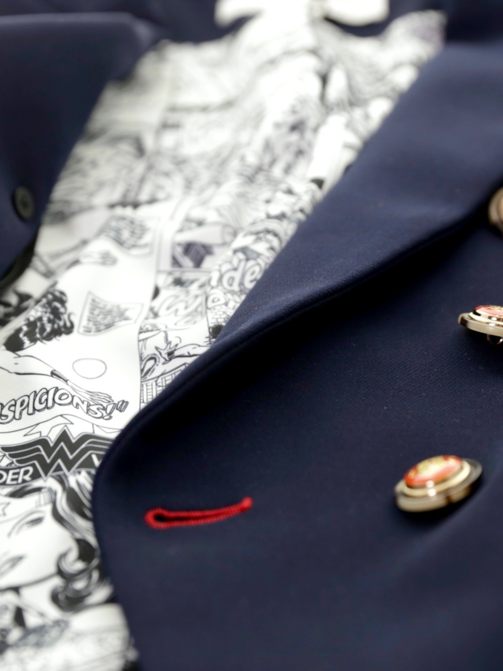 Veronica Beard x Wonder Women Miller Dickey Navy Jacket Blazer 8 RARE Collector - Picture 11 of 12